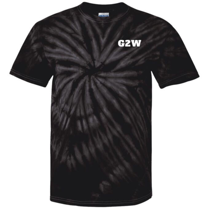 Basic Black Unisex Spider Tie Dye T-Shirt